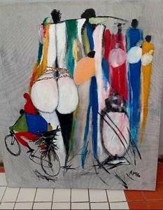 Voir le détail de cette oeuvre: La vie quotidienne africaine